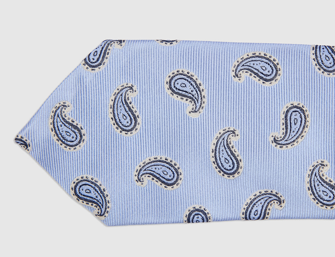 JAIPUR JACQUARD TWILL TIE - SKY