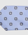 MEDALLION JACQUARD TIE - SKY