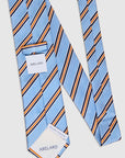 HERRINGBONE STRIPE TIE - SKY