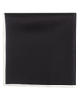 Rolled Contrast Edge Pocket Square