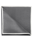 Rolled Contrast Edge Pocket Square