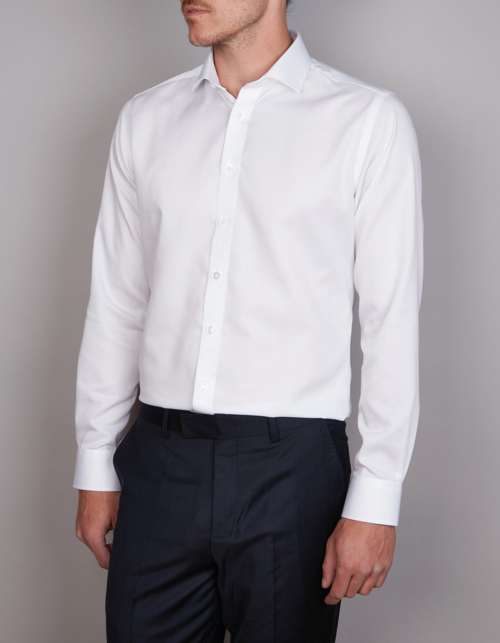 NON IRON COTTON SHIRT SLIM FIT