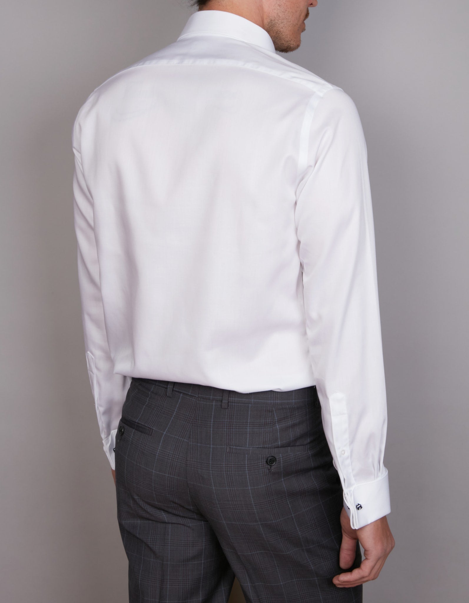 NON IRON COTTON SHIRT SLIM FIT FRENCH CUFF