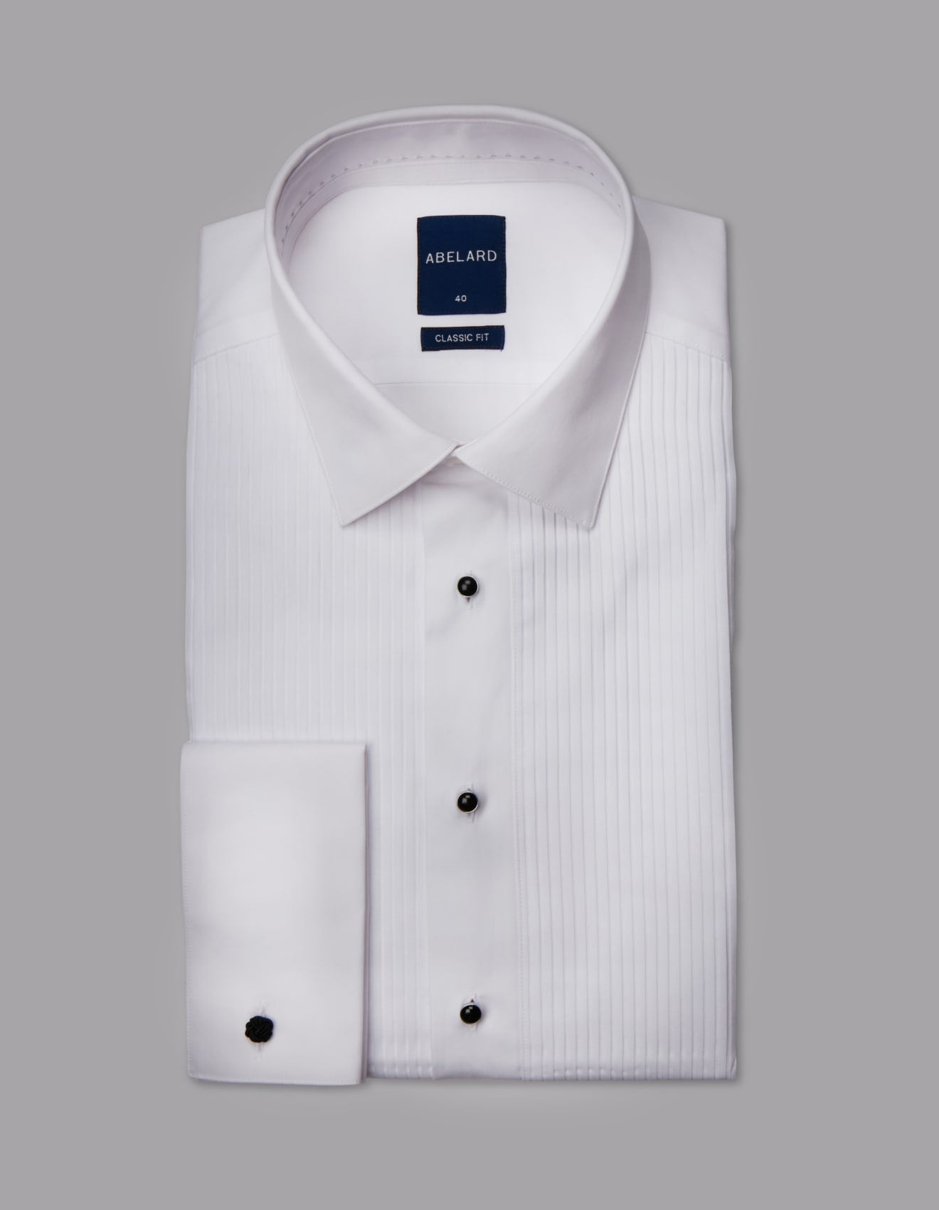 PLEAT FRONT DINNER SHIRT CLASSIC COLLAR CLASSIC FIT