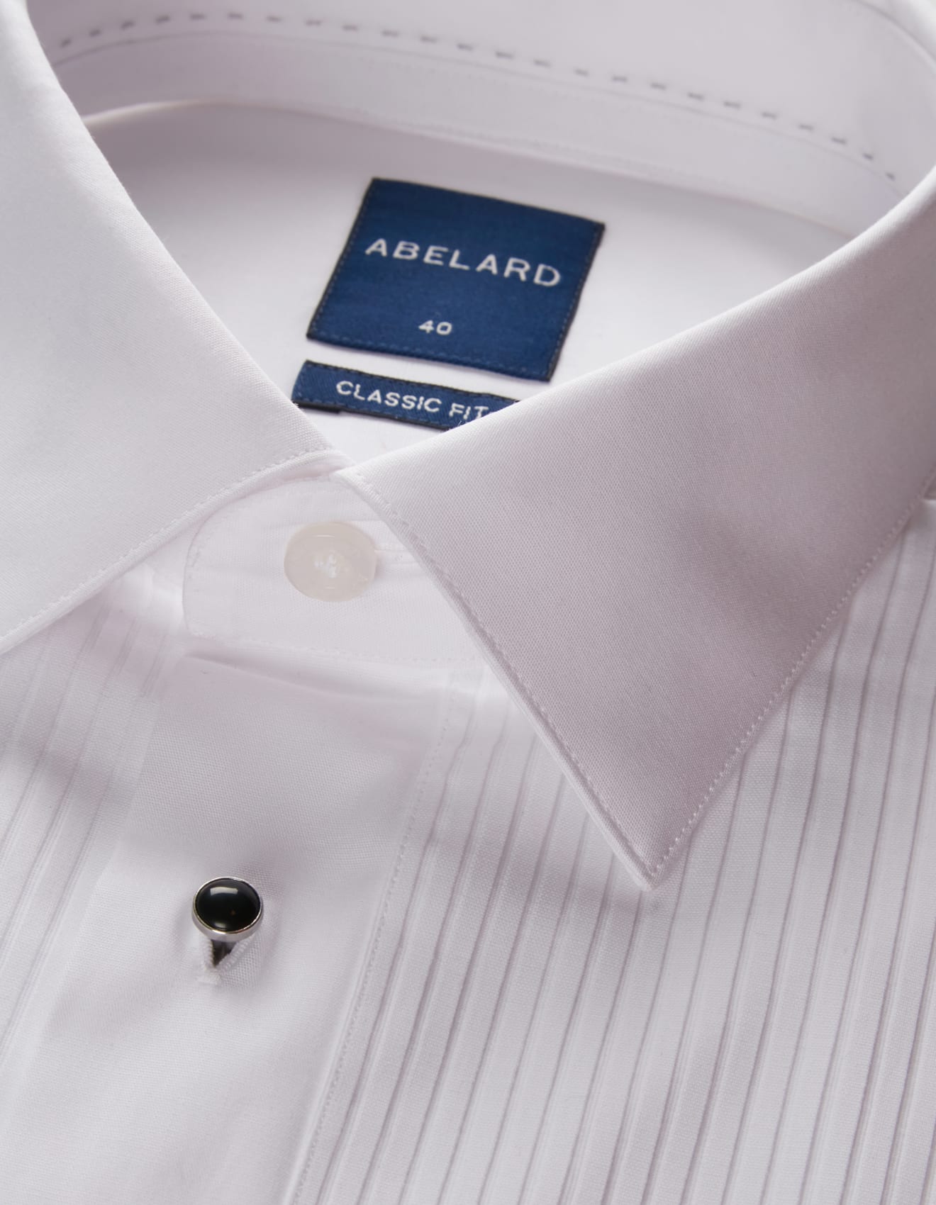 PLEAT FRONT DINNER SHIRT CLASSIC COLLAR CLASSIC FIT