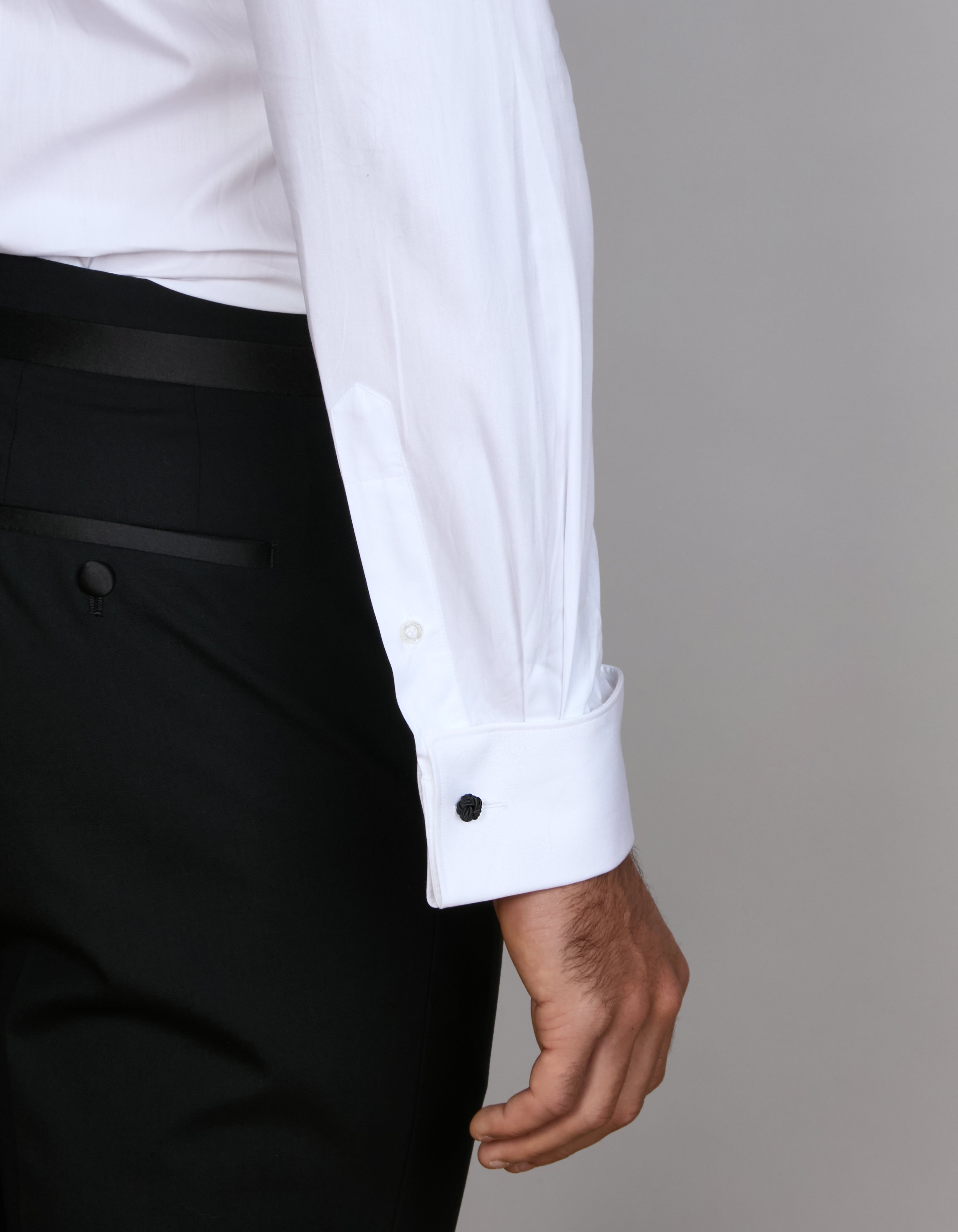 PLEAT FRONT DINNER SHIRT CLASSIC COLLAR SLIM FIT