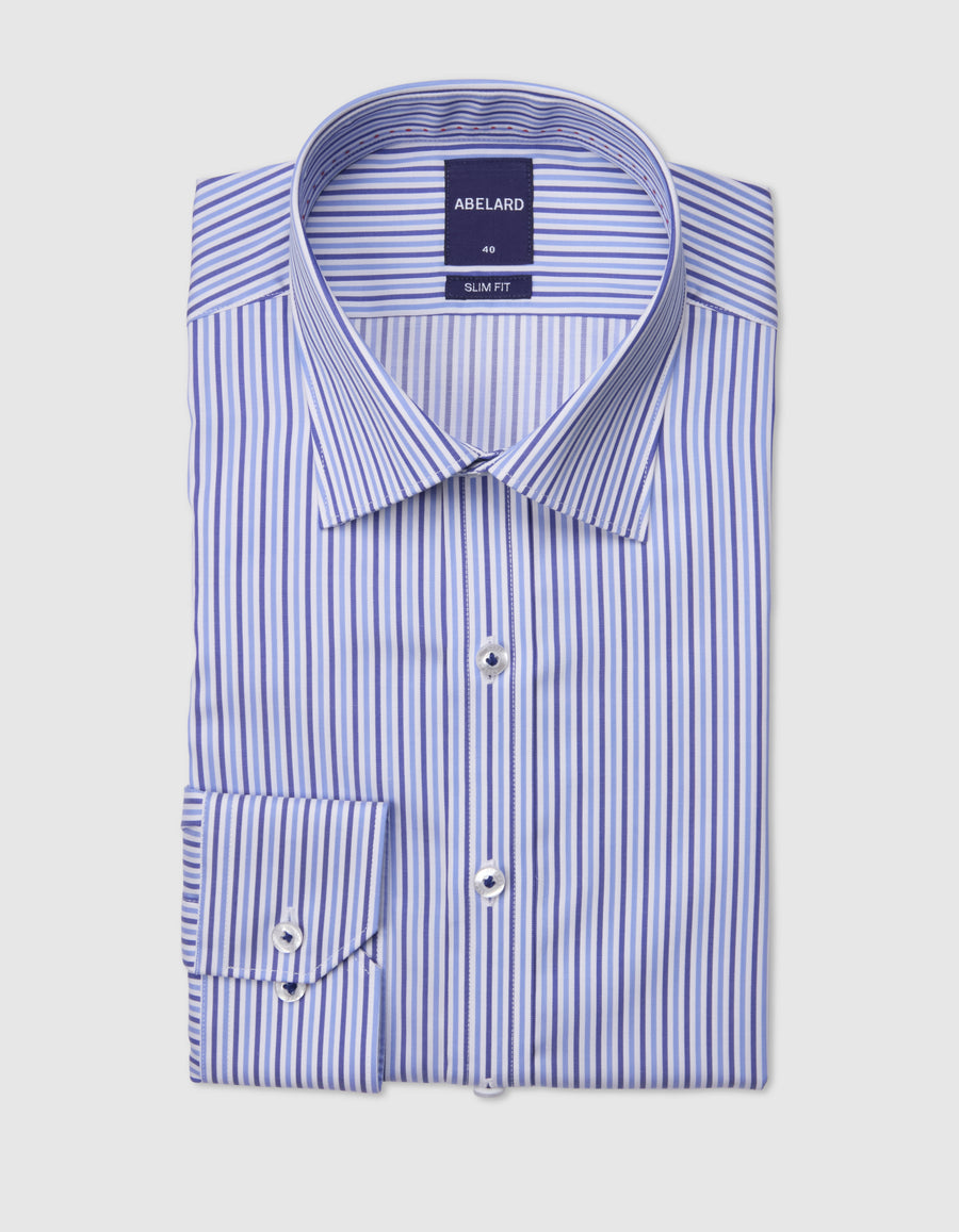 LANGHAM SUPERFINE STRIPE SLIM FIT SHIRT