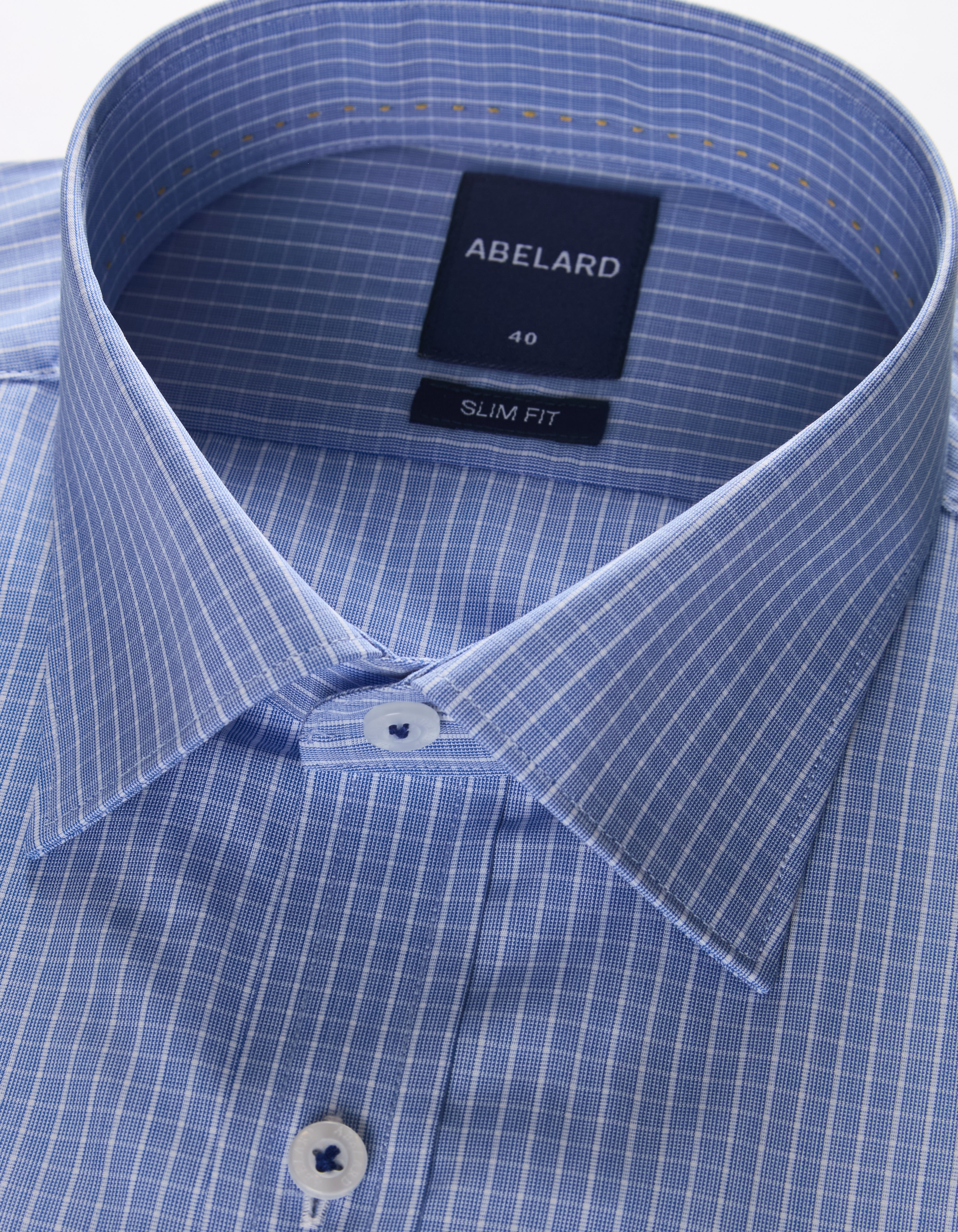 SUPERFINE POPLIN CHECK SLIM FIT SHIRT