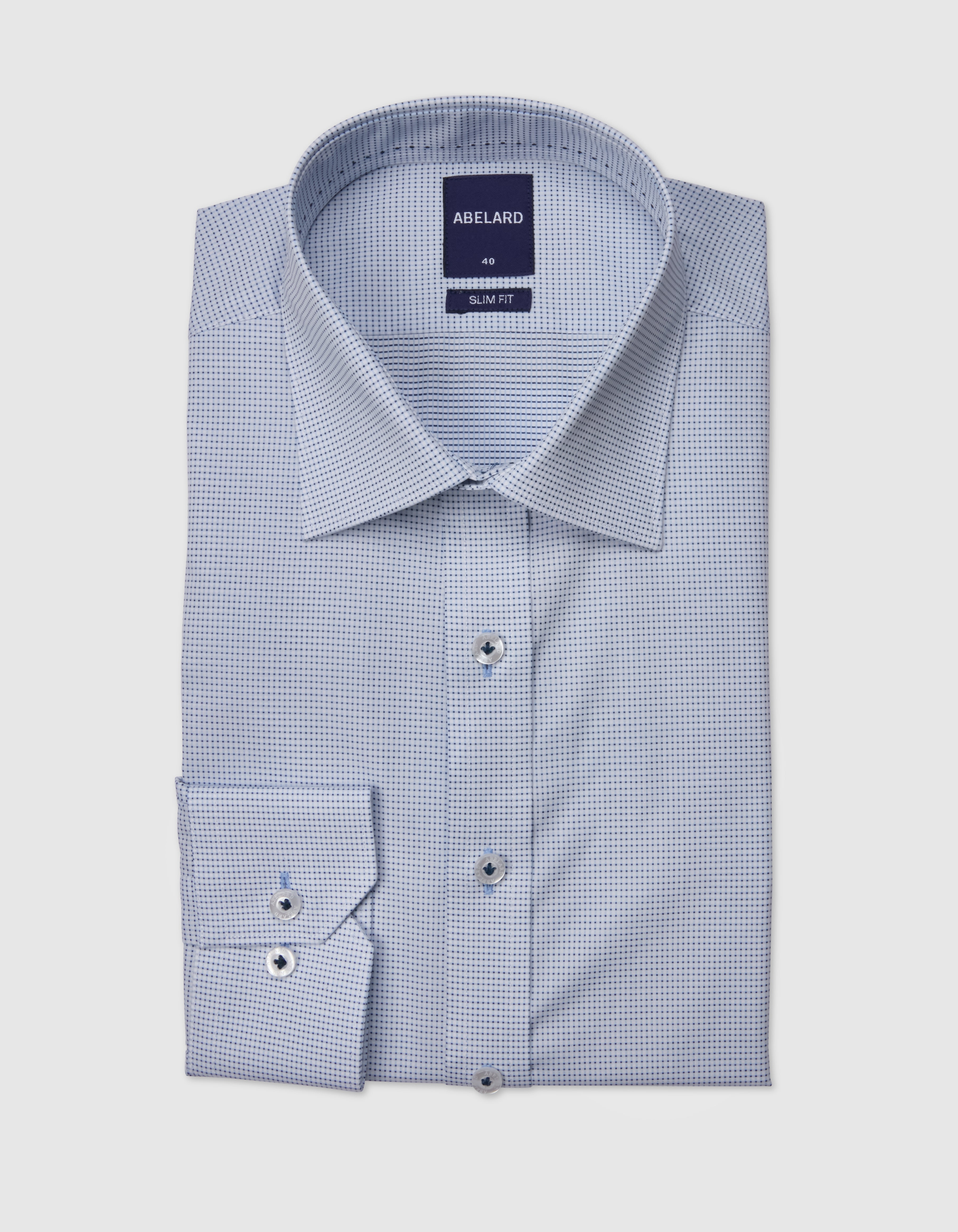 SUPERFINE LUXE MICRO-CHECK SLIM FIT SHIRT