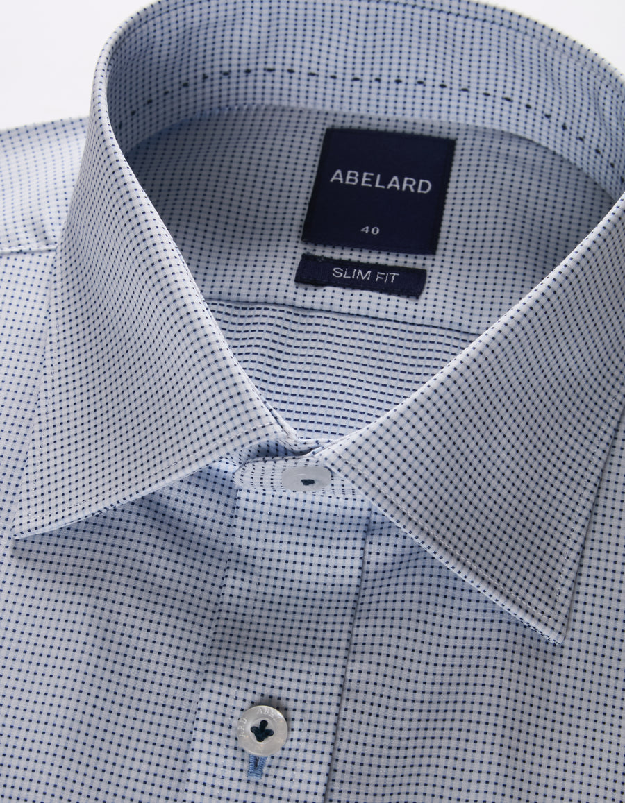 SUPERFINE LUXE MICRO-CHECK SLIM FIT SHIRT