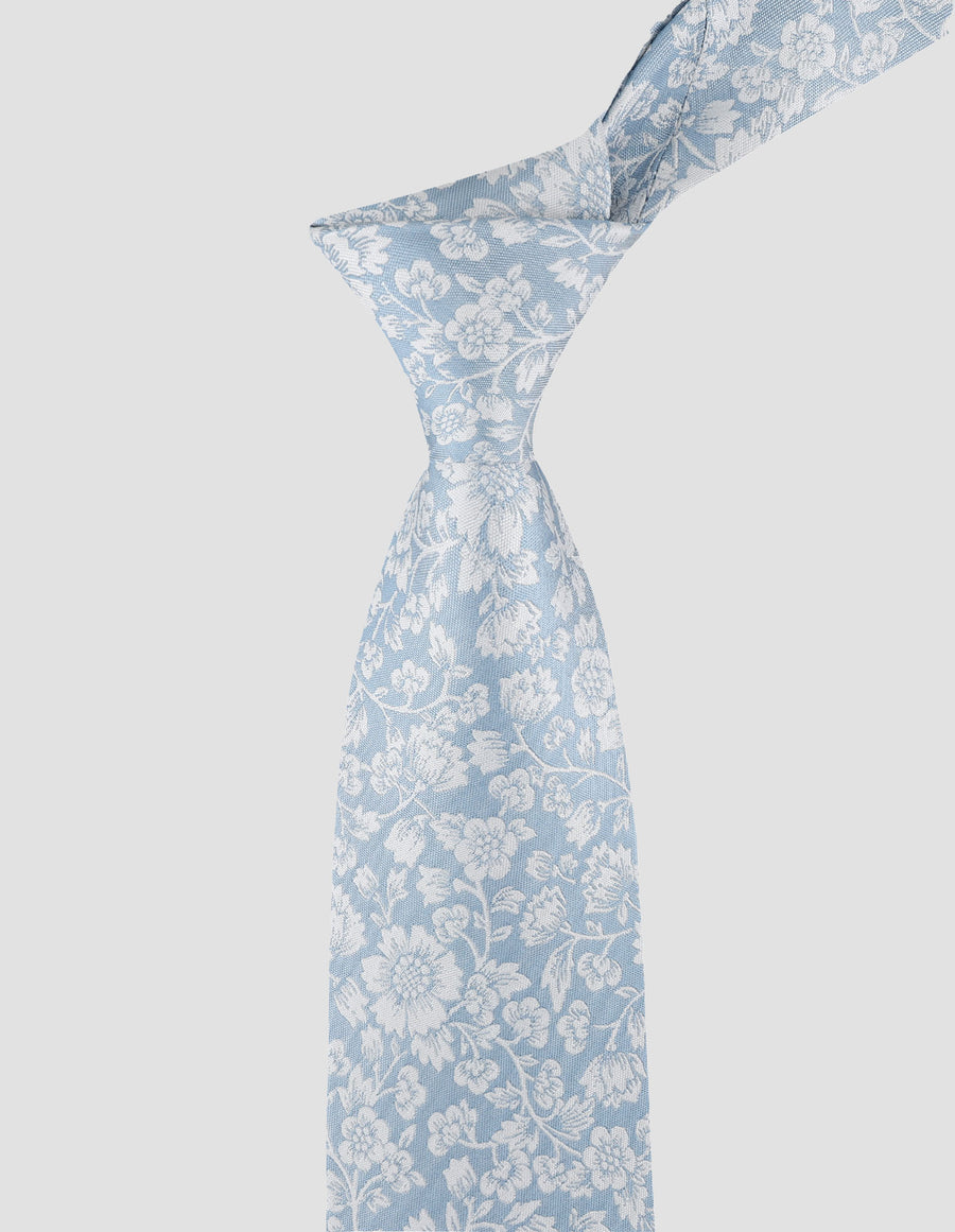 Formal Botanical Jacquard Tie