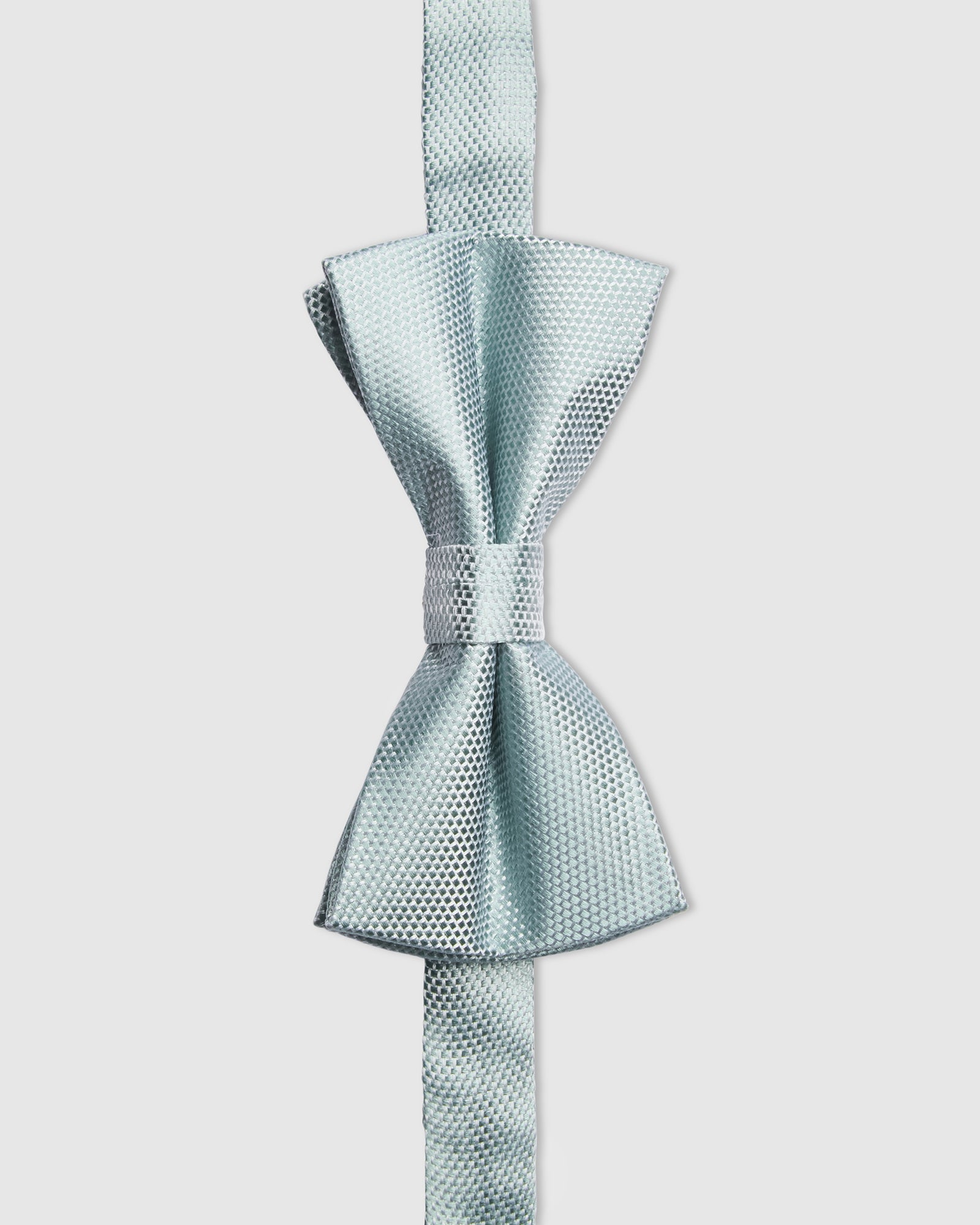 TEXTURED SILK BOW TIE - SAGE