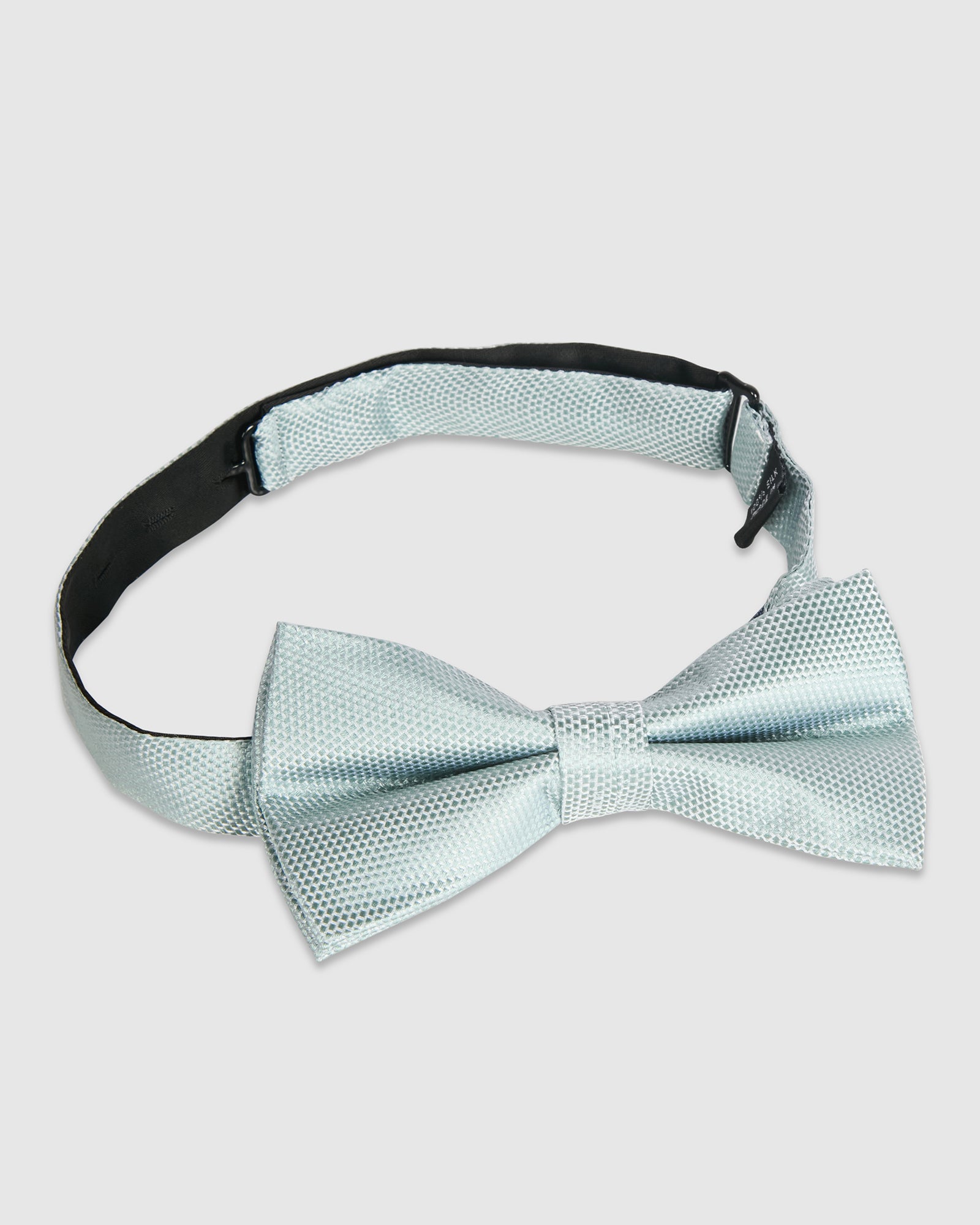 TEXTURED SILK BOW TIE - SAGE