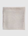 FLORAL SILK POCKET SQUARE - IVORY