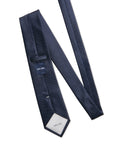 TEXTURED SILK FORMAL TIE - NAVY