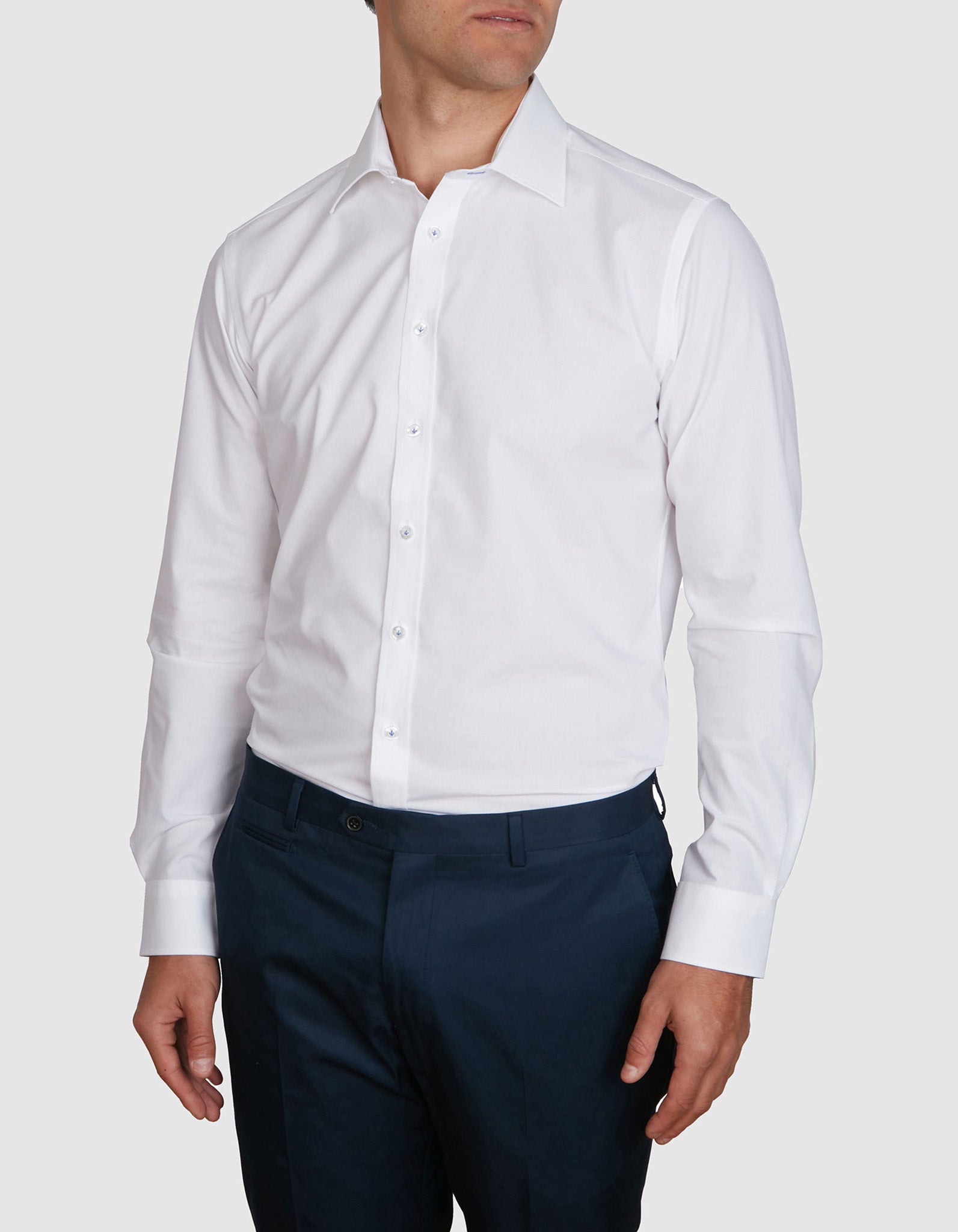 4 WAY STRETCH POPLIN SLIM FIT