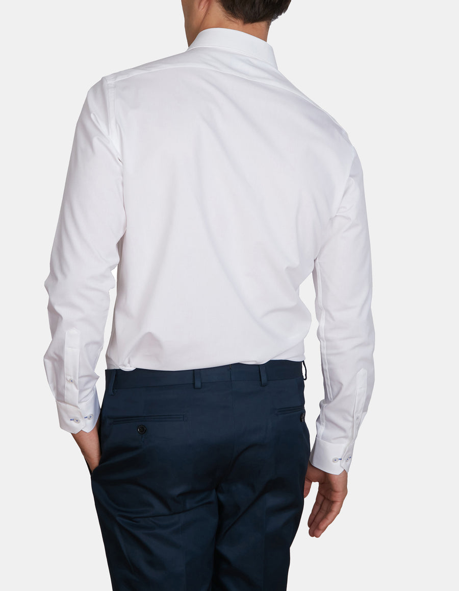 4 Way Stretch Poplin Slim Fit