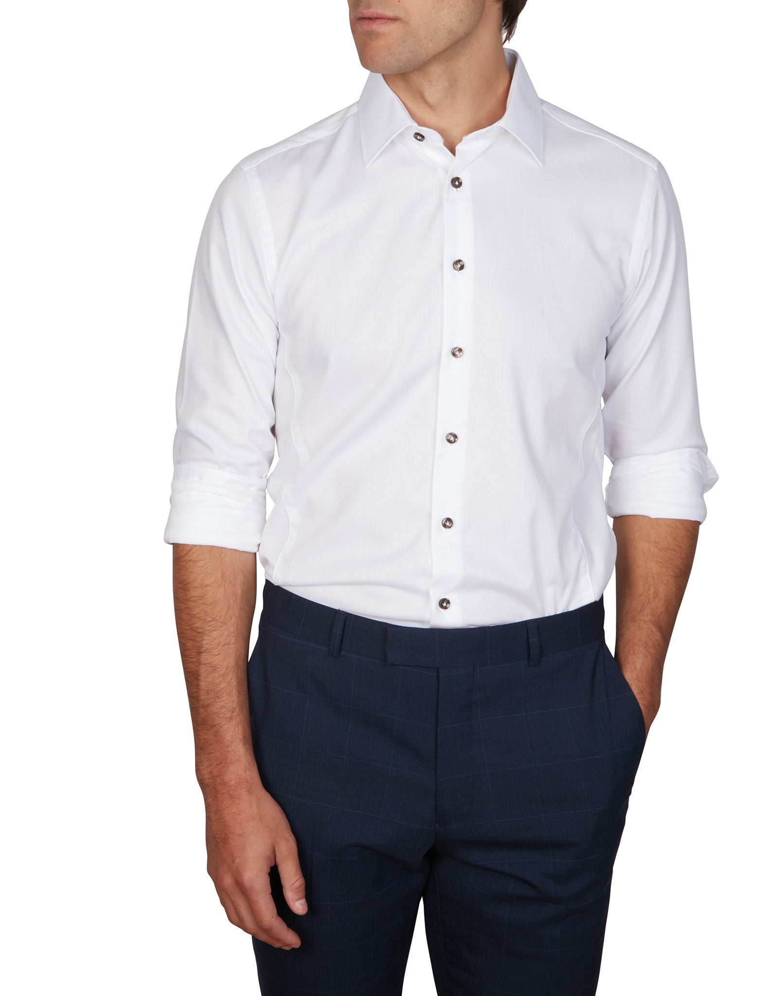 BOTTONE CIOCCOLATO LUXE SHIRT ATHLETIC FIT