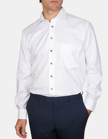 Bottone Cioccolato Luxe Shirt Classic Fit