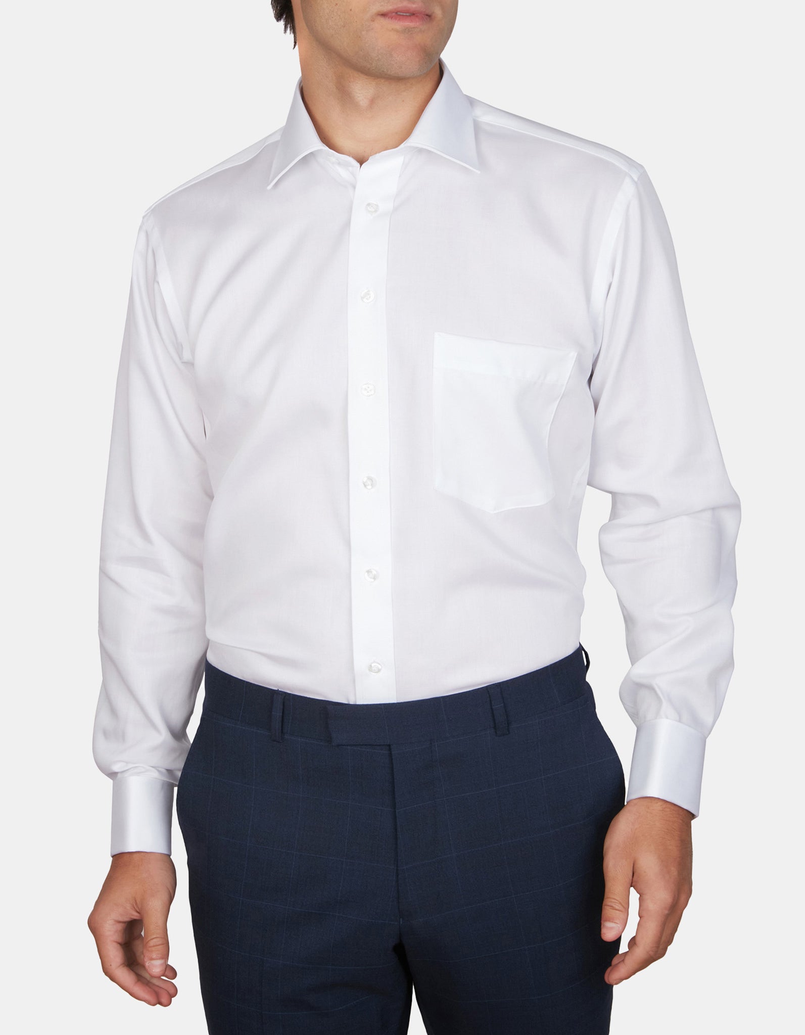 NON IRON COTTON SHIRT CLASSIC FIT FRENCH CUFF