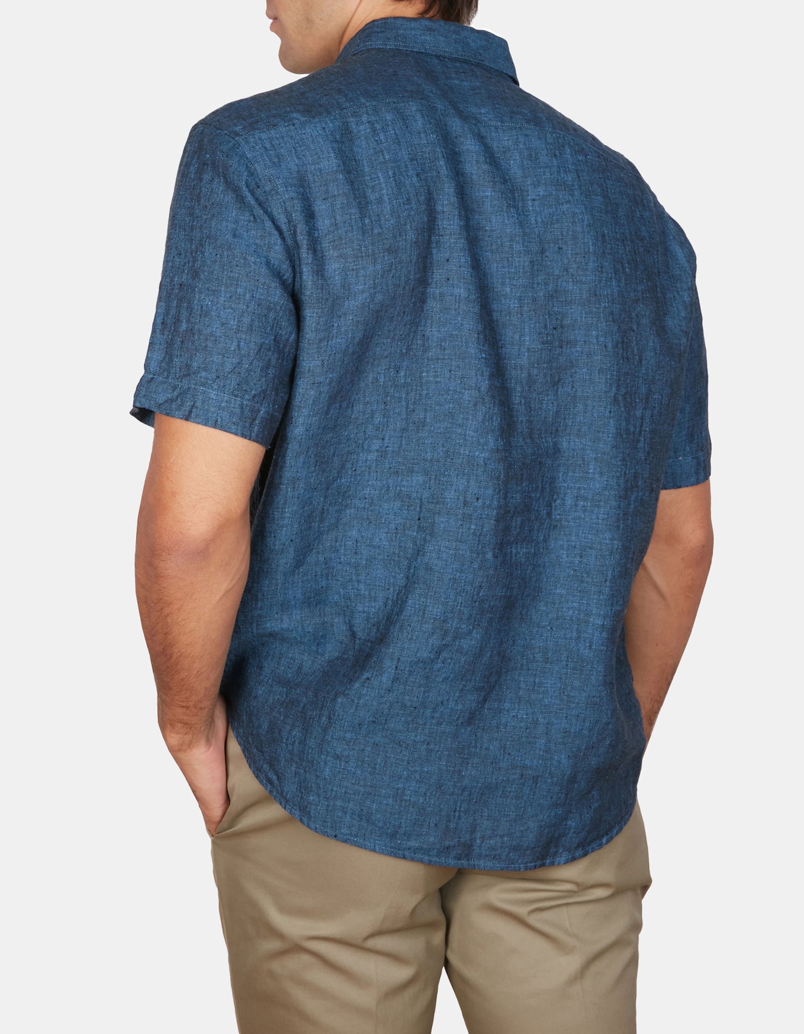 PURE LINEN SHIRT CLASSIC FIT SHORT SLEEVE