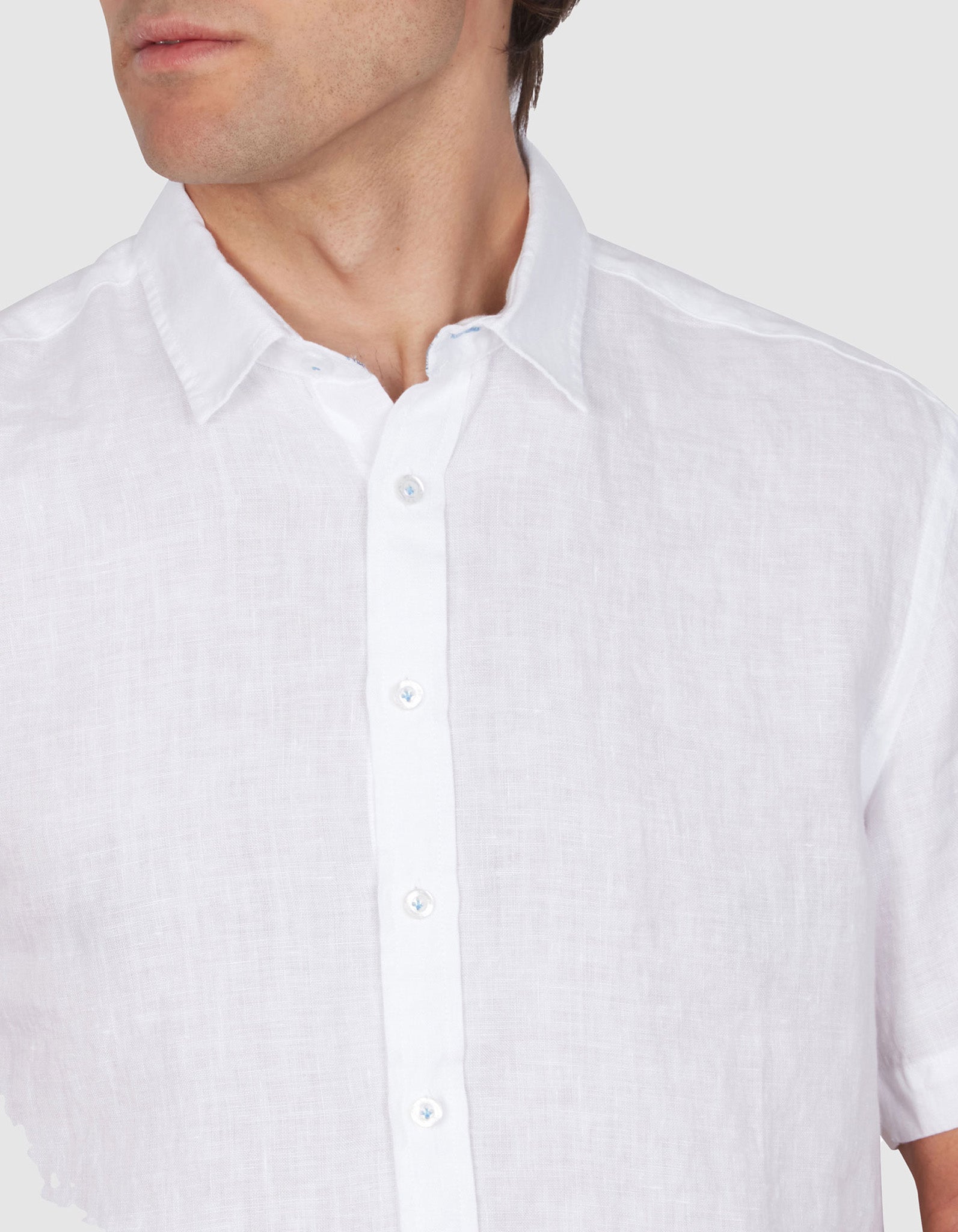 PURE LINEN SHIRT CLASSIC FIT SHORT SLEEVE