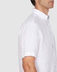 Pure Linen Shirt Classic Fit Short Sleeve