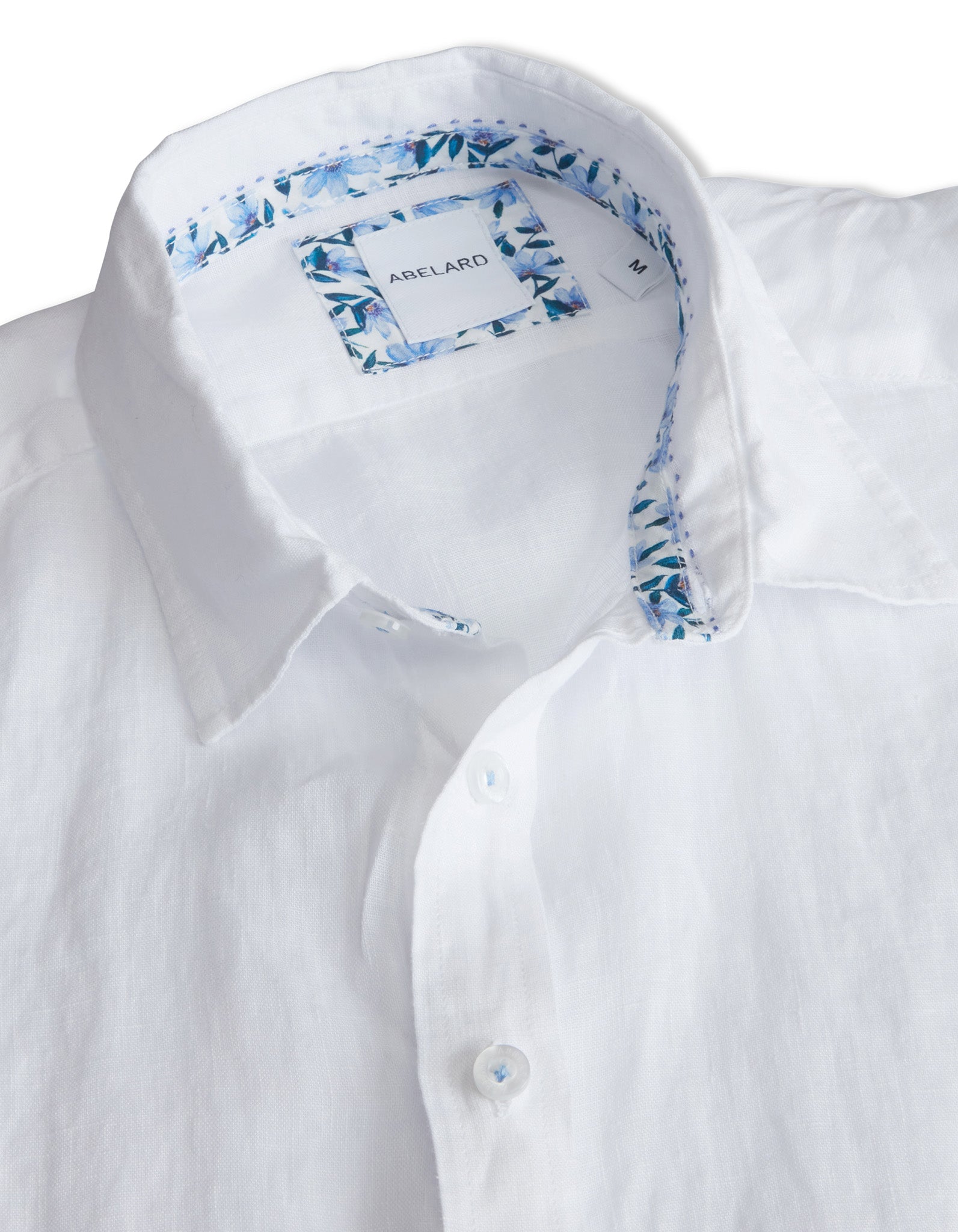 PURE LINEN SHIRT SLIM FIT SHORT SLEEVE