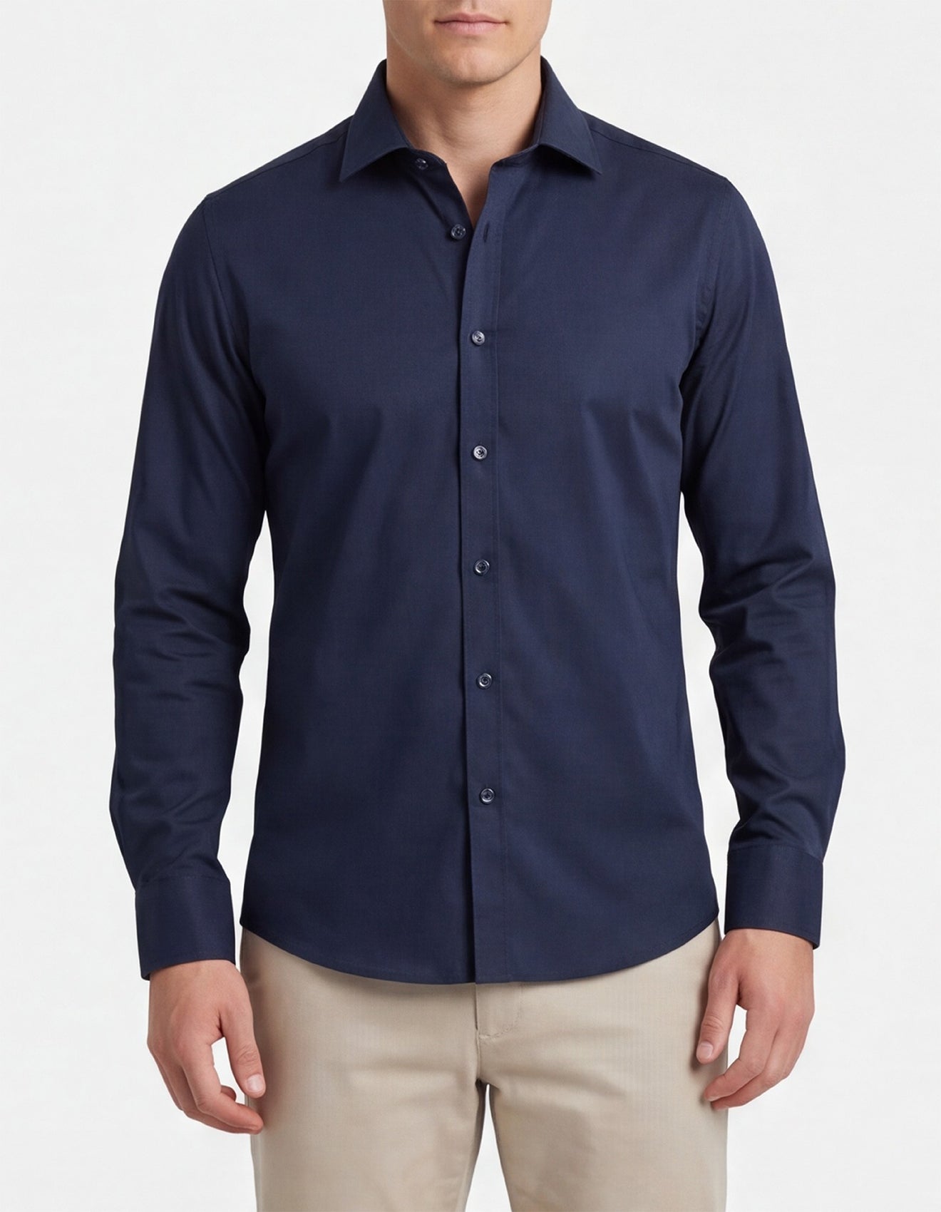 4 WAY STRETCH POPLIN SLIM FIT