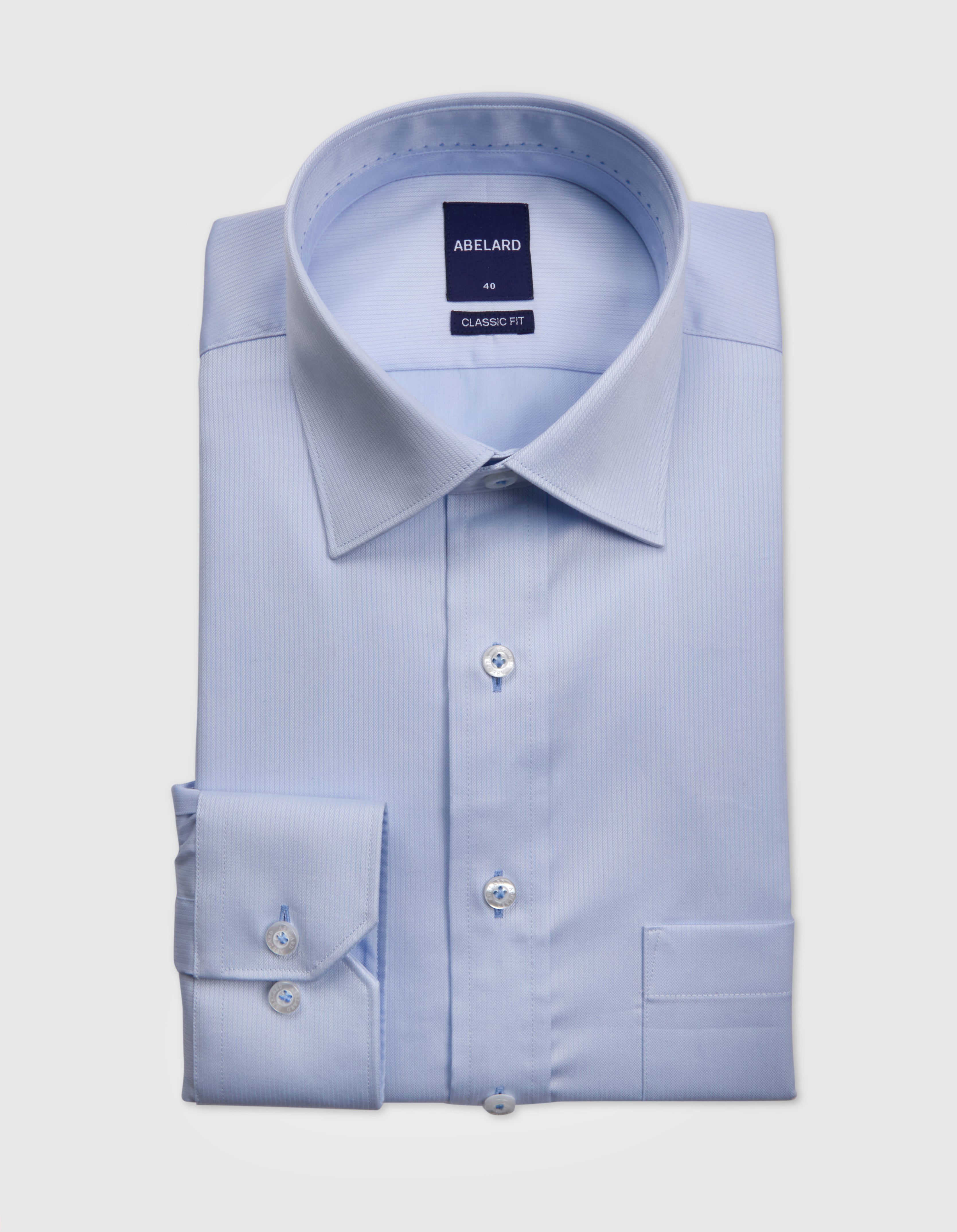 CINQUE TERRE 2 PLY SELF STRIPE CLASSIC FIT